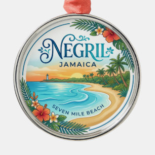Ornamento De Metal Negril Jamaica