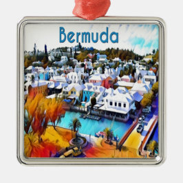 Ornamento De Metal Neon Pop Art Bermuda