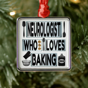 Ornamento De Metal Neurologista Adora Baking