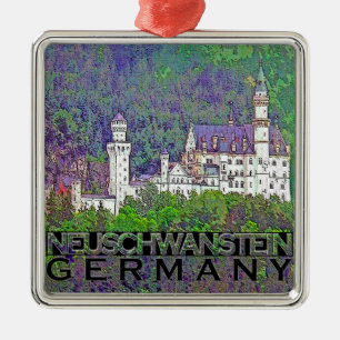 Ornamento De Metal Neuschwanstein
