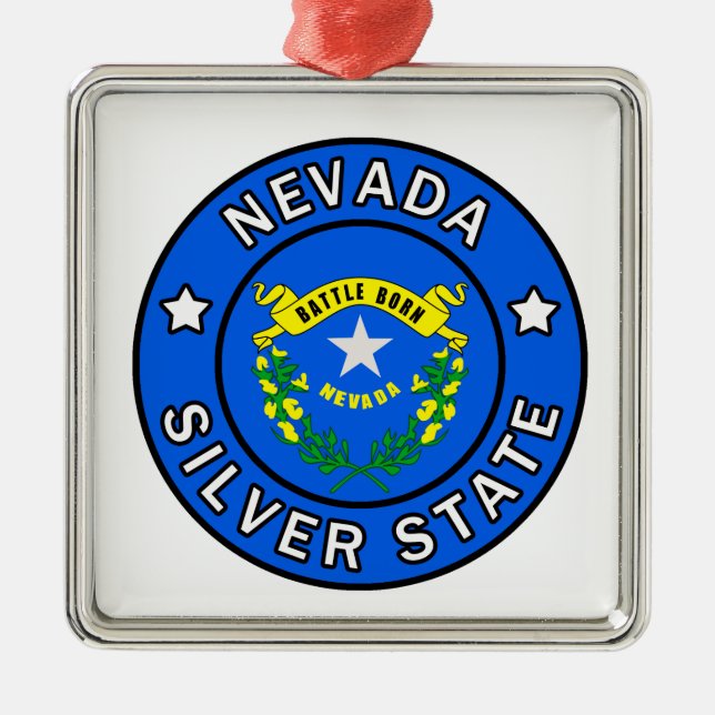 Ornamento De Metal Nevada (Frente)