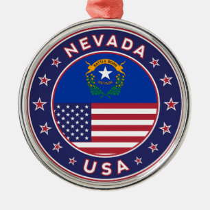 Ornamento De Metal Nevada, capa de telefone de Nevada, vinheta de Nev