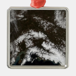 Ornamento De Metal Neve em Alaska central sul