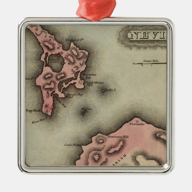 Ornamento De Metal Nevis (Frente)