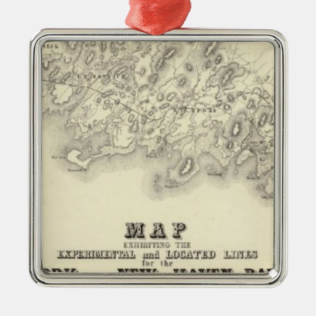 Ornamento De Metal New York 39 (Frente)