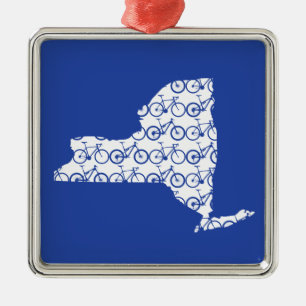 Ornamento De Metal New York Bike