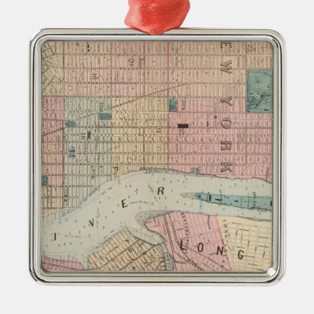 Ornamento De Metal New York, Brooklyn (Frente)