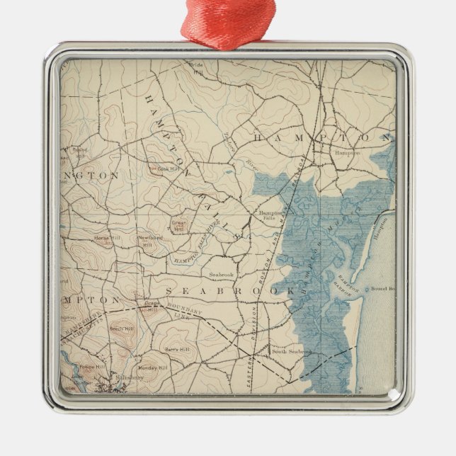 Ornamento De Metal Newburyport, Massachusetts (Frente)