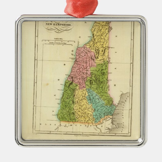 Ornamento De Metal NewHampshire E.U. (Frente)