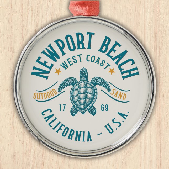 Ornamento De Metal Newport Beach California West Coast (Criador carregado)
