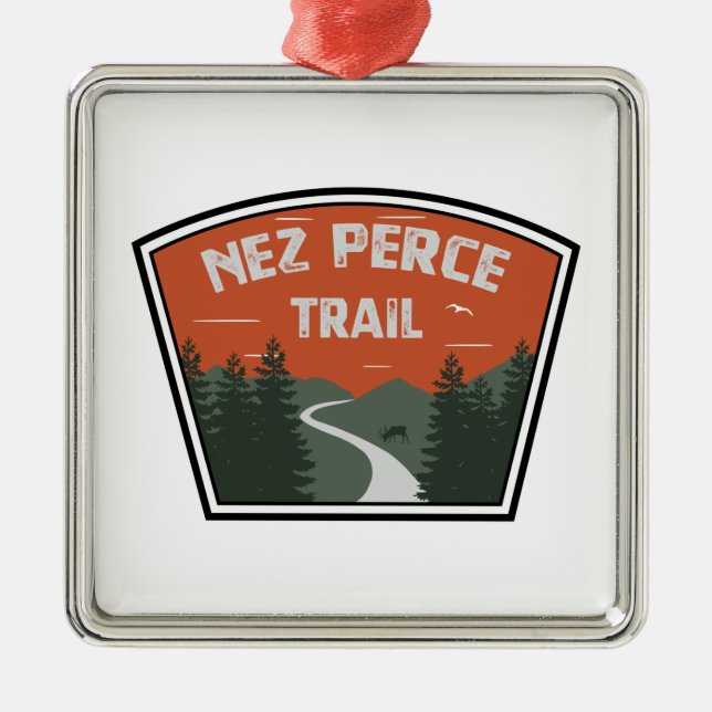 Ornamento De Metal Nez Perce Trail (Frente)