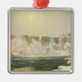 Ornamento De Metal Niágara Cai no inverno (gelo na água)