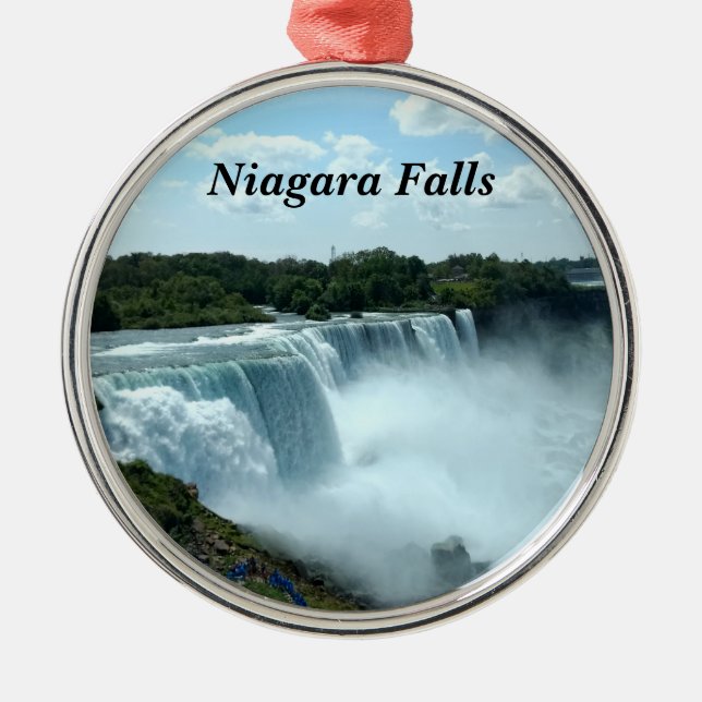 Ornamento De Metal Niagara Falls (Frente)