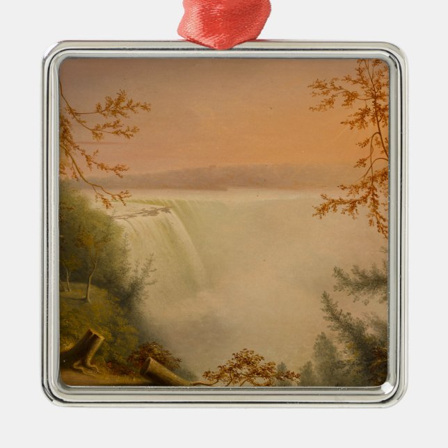 Ornamento De Metal Niagara Falls (Faixas de Ferradura) (Rembrandt Pea (Frente)