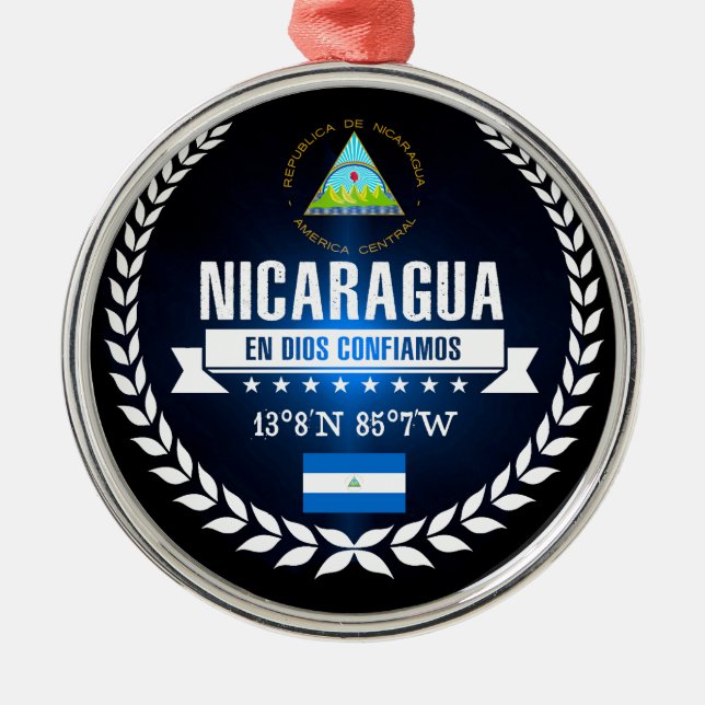 Ornamento De Metal Nicarágua (Frente)