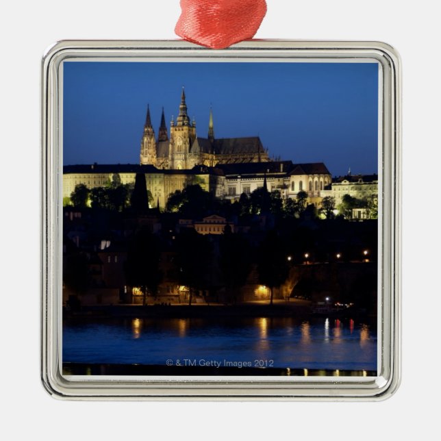 Ornamento De Metal Nighttime em Praga, república checa (Frente)
