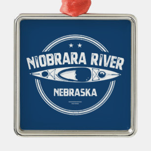 Ornamento De Metal Niobrara River Nebraska Kayaking