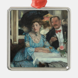 Ornamento De Metal No restaurante Mouquins NY - William Glackens -