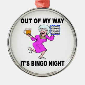 ORNAMENTO DE METAL NOITE DO BINGO