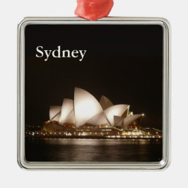 Ornamento De Metal Noite na Ópera