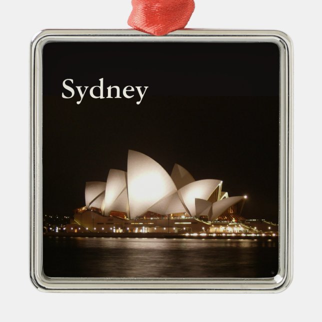 Ornamento De Metal Noite na Ópera (Frente)