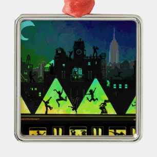 Ornamento De Metal Noites de New York Boogie