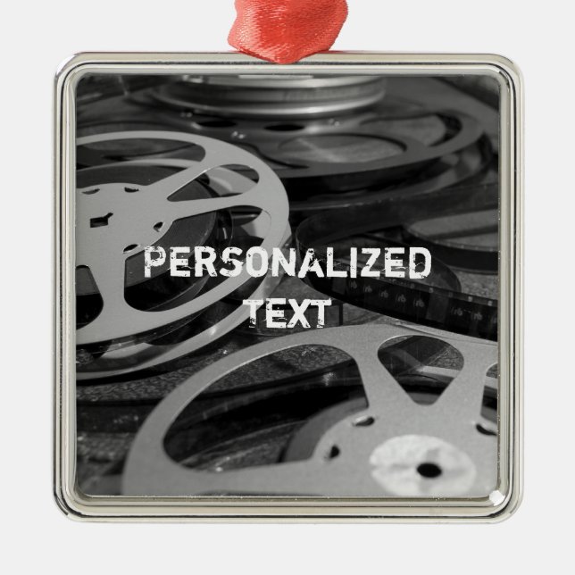 Ornamento De Metal Nome personalizado do rolo de filme / rolo de film (Frente)