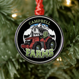Ornamento De Metal Nome Personalizado Farmer de Trator da Fábrica do