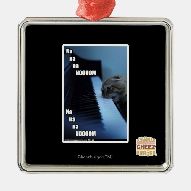 Ornamento De Metal Nooom do na do na do Na (Frente)