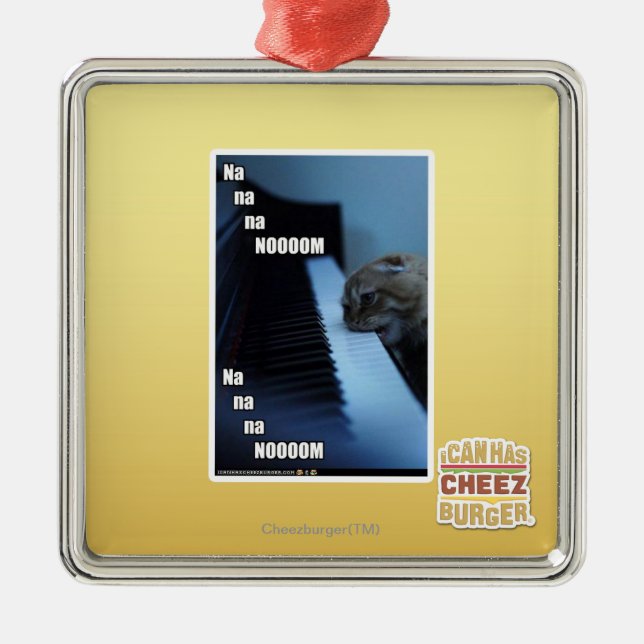 Ornamento De Metal Nooom do na do na do Na (Frente)