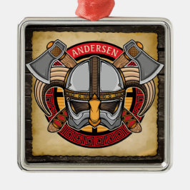 Ornamento De Metal Nordic Viking Warrior Ax Norsêmen Personalizado