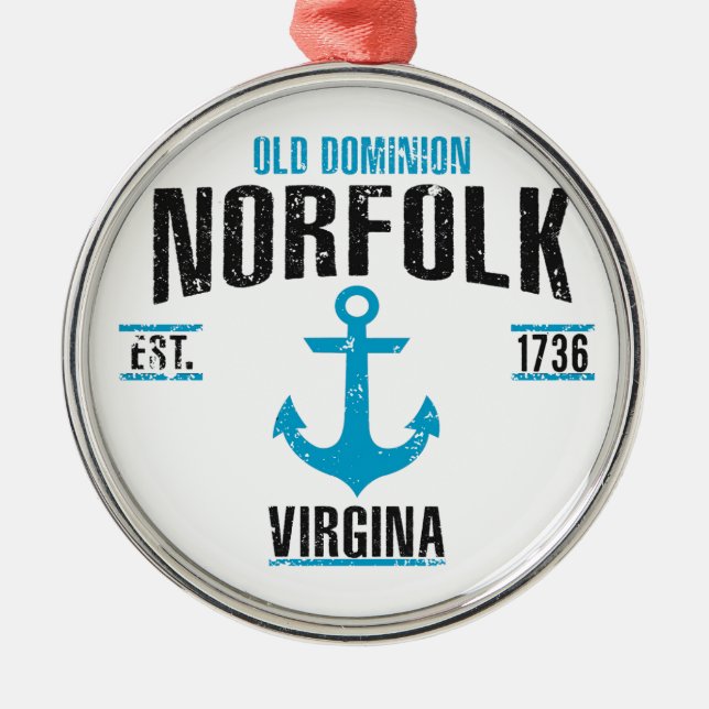 Ornamento De Metal Norfolk (Frente)