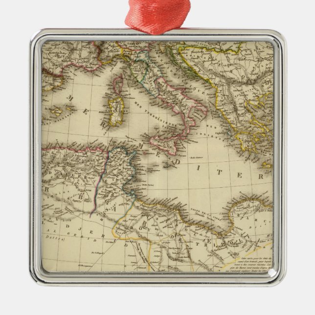 Ornamento De Metal Norte de África, mar Mediterrâneo (Frente)