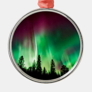 Ornamento De Metal Nortes Aurora borealis