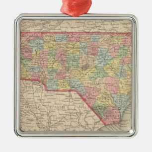 Ornamento De Metal North Carolina 8