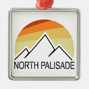 Ornamento De Metal North Palisade Califórnia Retro