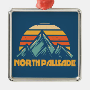 Ornamento De Metal North Palisade Califórnia Turquesa Retro