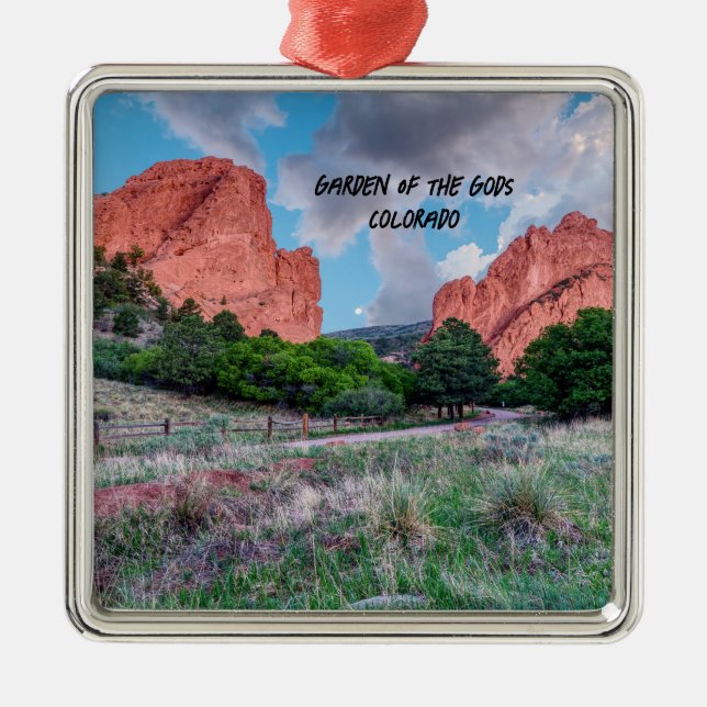 Ornamento De Metal North South Gateway Rock Garden Of Gods Ornament (Frente)