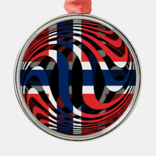 Ornamento De Metal Noruega #1