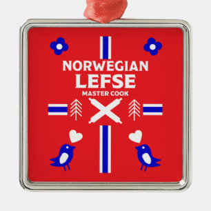 Ornamento De Metal Norueguês - Esquerda Flatpão Apron