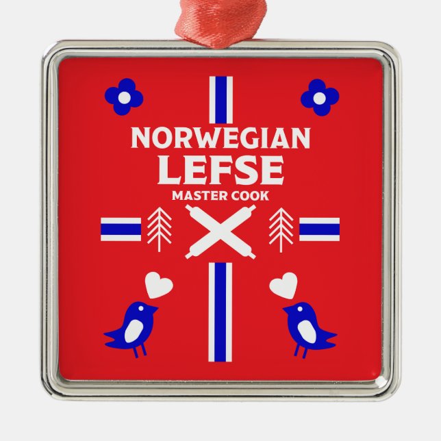 Ornamento De Metal Norueguês - Esquerda Flatpão Apron (Frente)