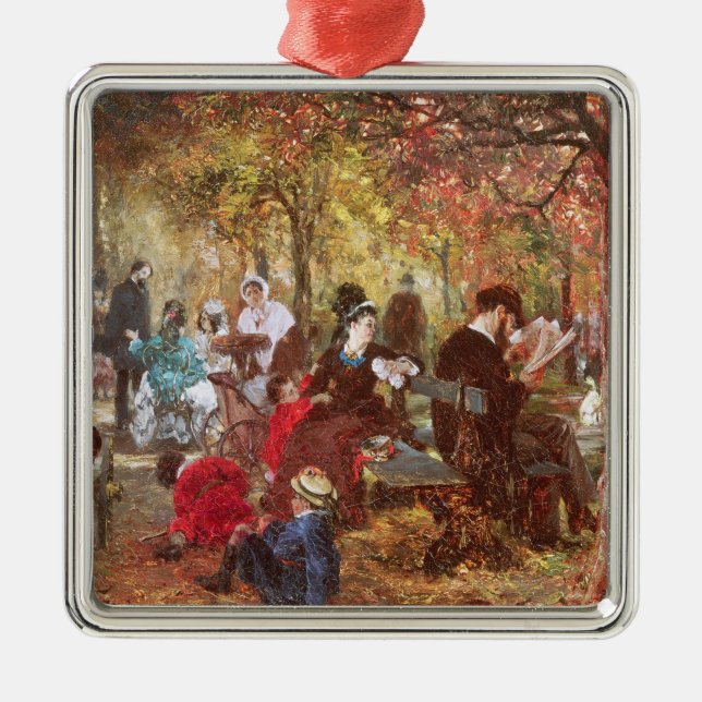 Ornamento De Metal Nos jardins de Luxembourg (Frente)