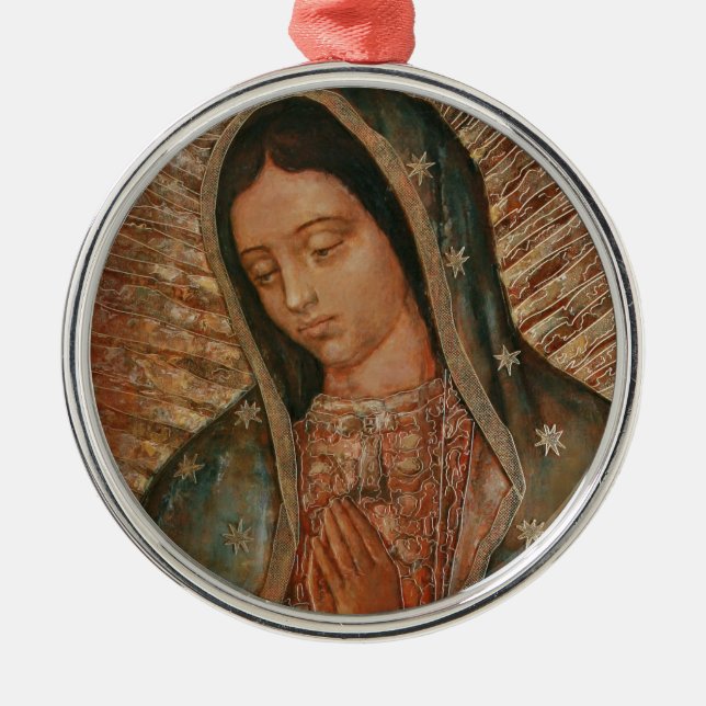 Ornamento De Metal nossa dama de guadalupe (Frente)