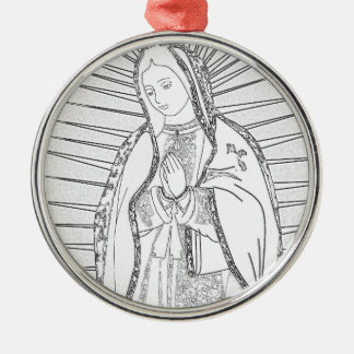 Ornamento De Metal nossa dama de guadalupe