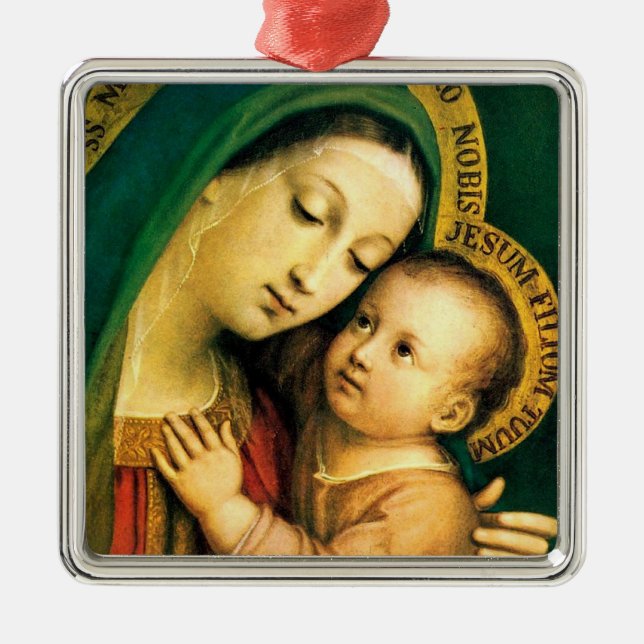 Ornamento De Metal nossa senhora de boa conselheira (Frente)