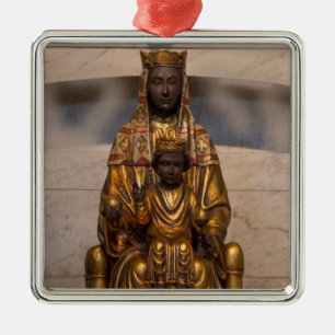Ornamento De Metal Nossa Senhora de Montserrat Madona Negra Espanha