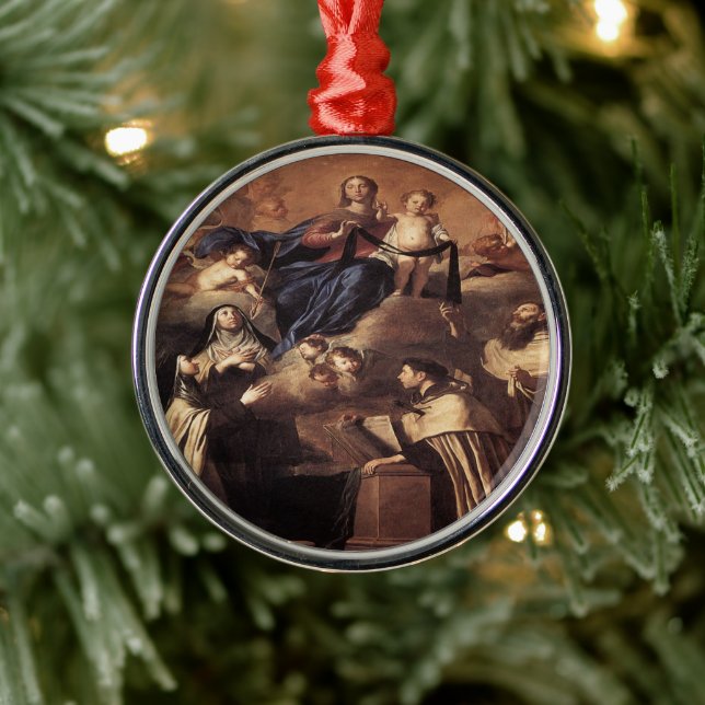 Ornamento De Metal Nossa Senhora do Monte Carmel 1641 (Árvore)