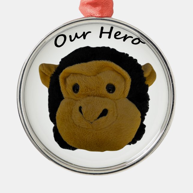 Ornamento De Metal Nosso Herói (Frente)