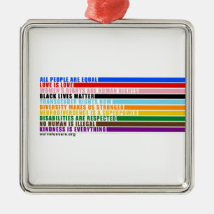 Ornamento De Metal Nossos Valores São