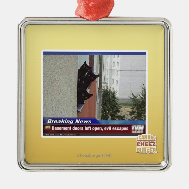 Ornamento De Metal Notícias de última hora 2 (Frente)